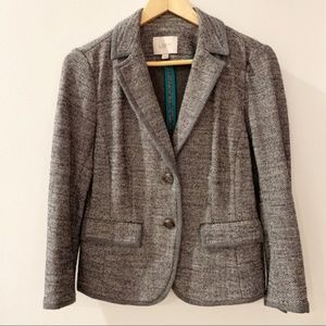 NEW Ann Taylor Loft Business Grey Work Blazer